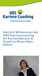 Mobile Screenshot of nbs-karriere-coaching.de